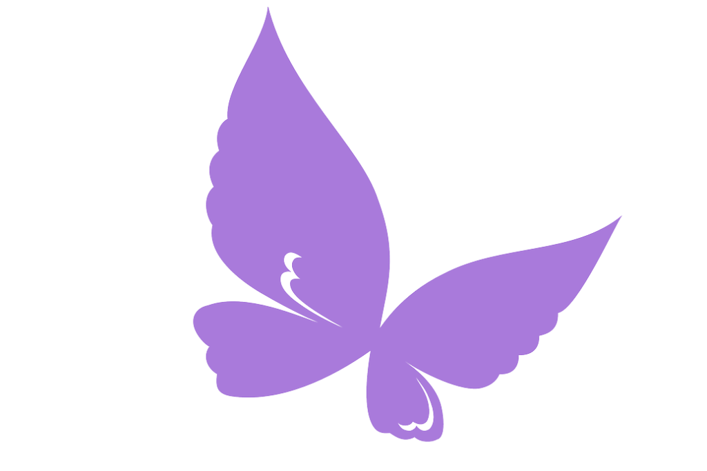 fioletowy motyl