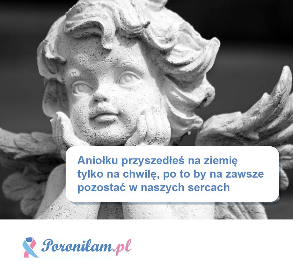 Aniołku przyszedłeś na ziemię tylko na chwilę...