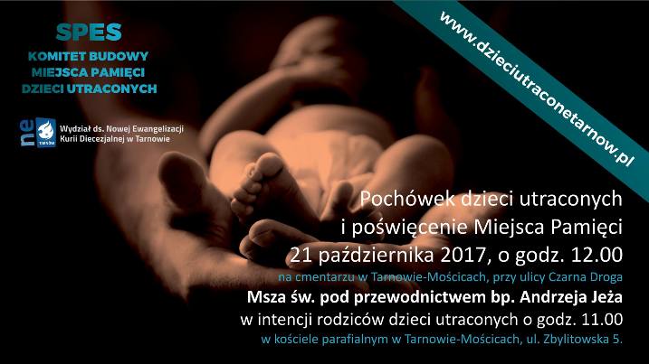 pochówek dzieci martwo urodzonych Tarnów