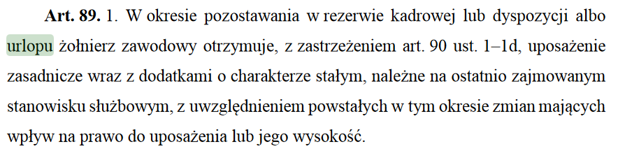 stawa z dnia 11 września 2003 r. o służbie wojskowej żołnierzy zawodowych: