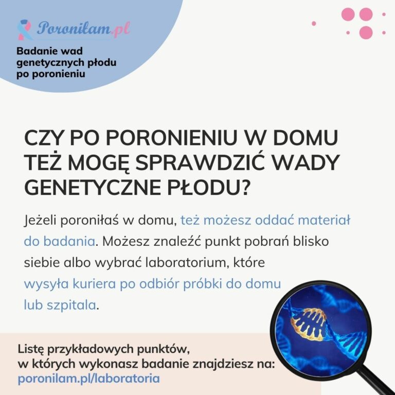 Badanie genetyczne płodu po poronieniu w domu