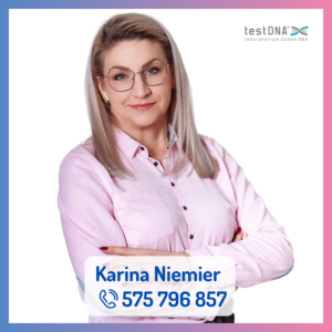 Karina Kontakt z konsultantem testDNA – wsparcie w badaniach genetycznych
