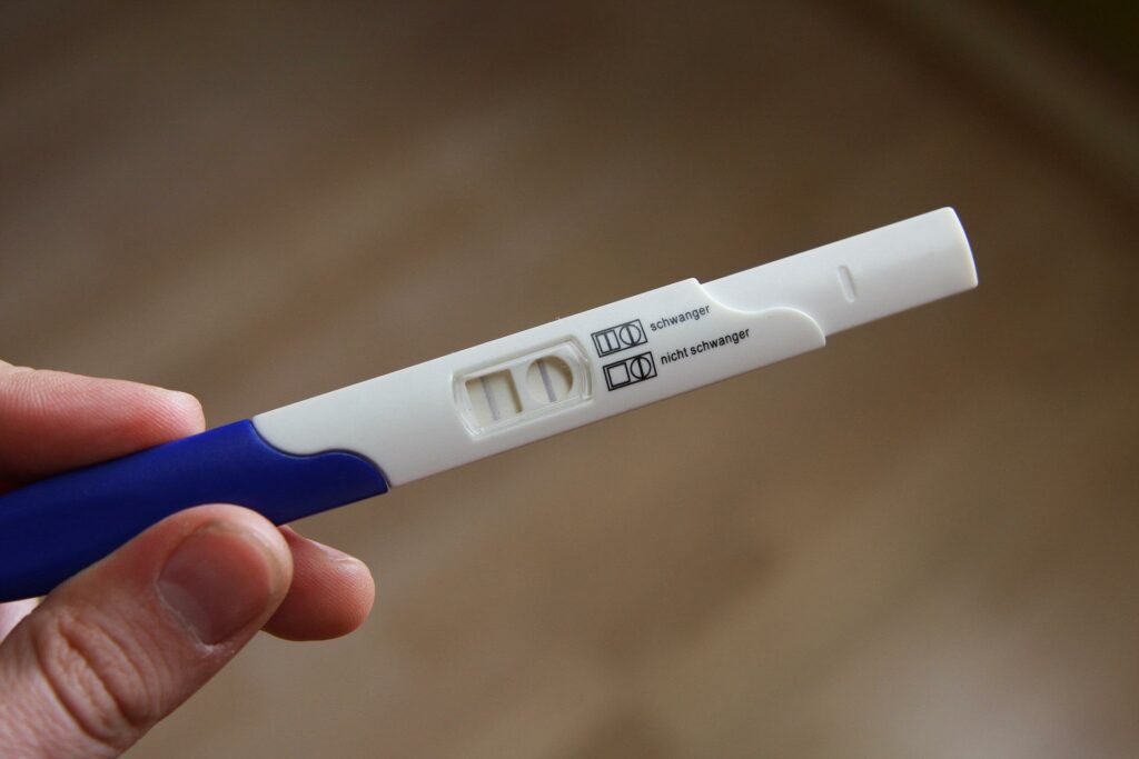poronienie a test ciążowy