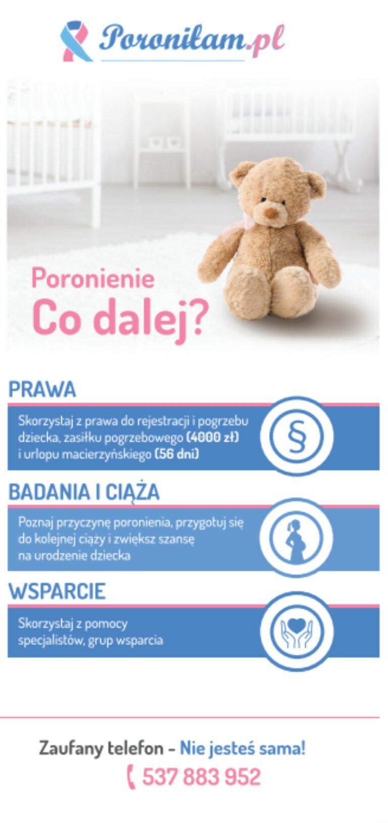 poronilam ulotka dla kobiet po poronieniu