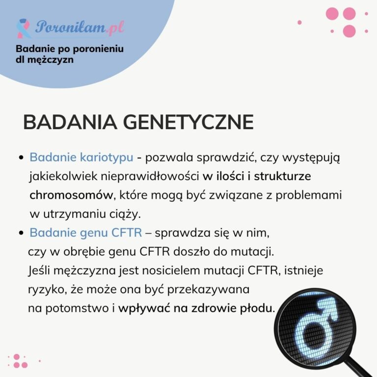 Badania genetyczne po poronieniu dla mężczyzn