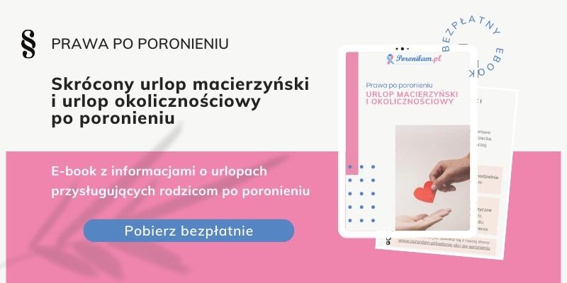 Ebook urlop macierzyński i okolicznościowy po poronieniu - pobierz