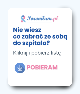 poronienie co zabrac ze soba do szpitala