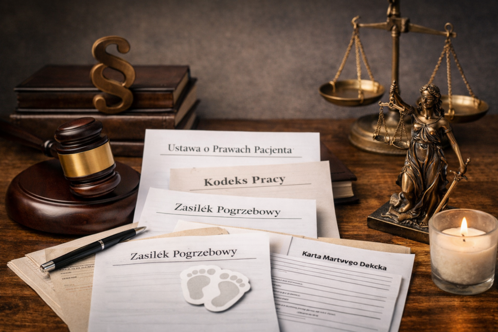 Akty prawne regulujące prawa kobiet po poronieniu – dokumenty i symbole prawa