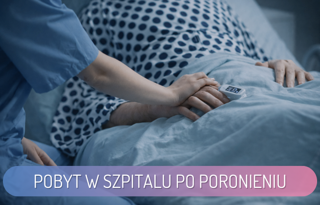 pobyt w szpitalu po poronieiu najwazniejsze pytania i odpowiedzi, na zdjeciu kobieta i pielegniarka przy szpitalnym lozku