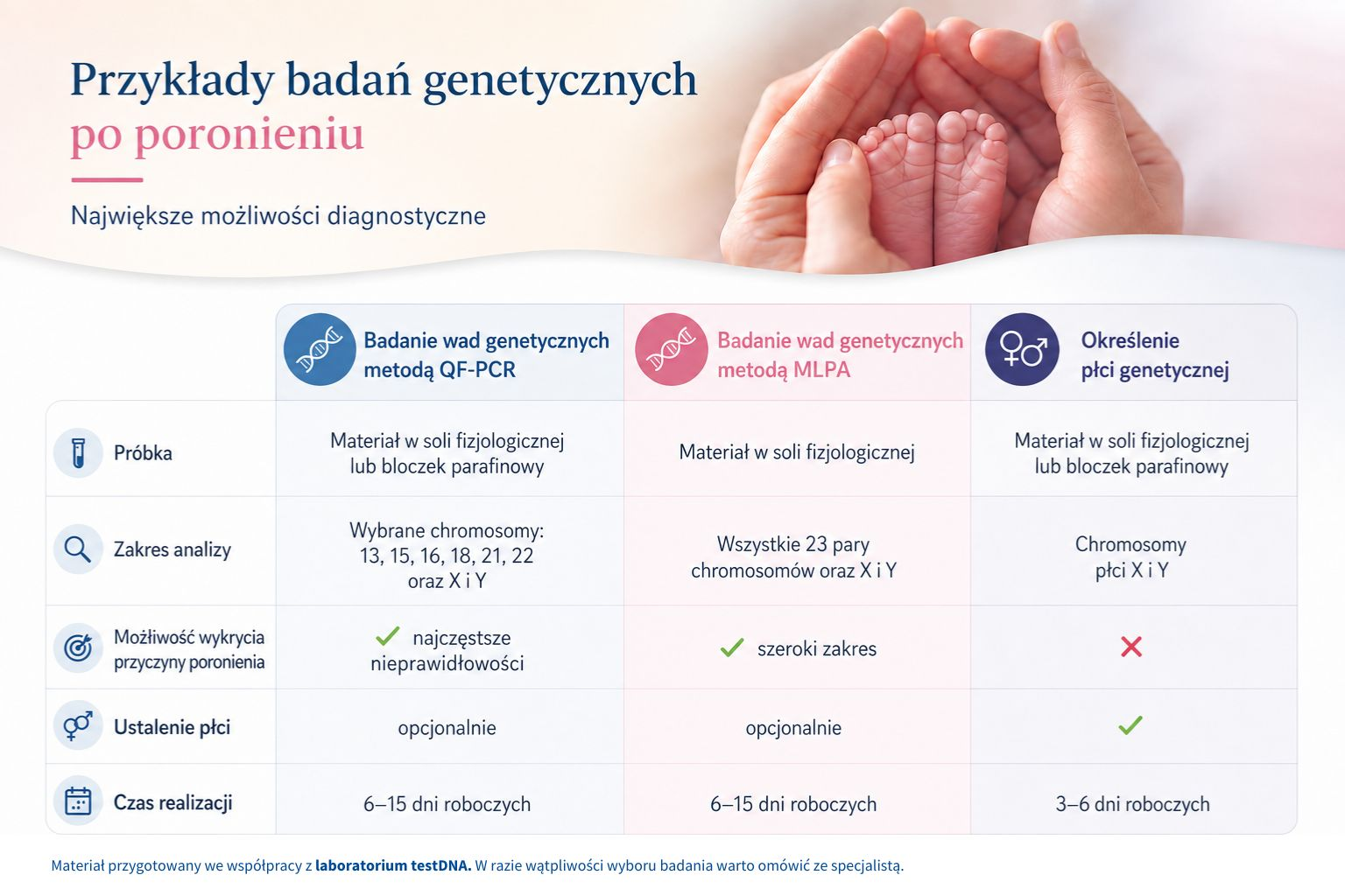 badania genetyczne materialu z poronienia
