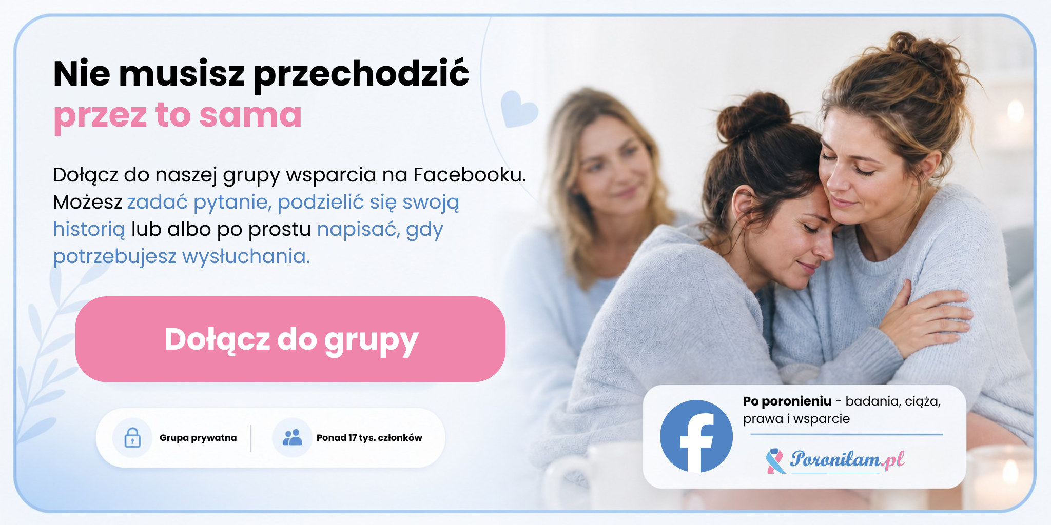 grupa wsparcia po stracie ciąży - kobiety wspierające się nawzajem