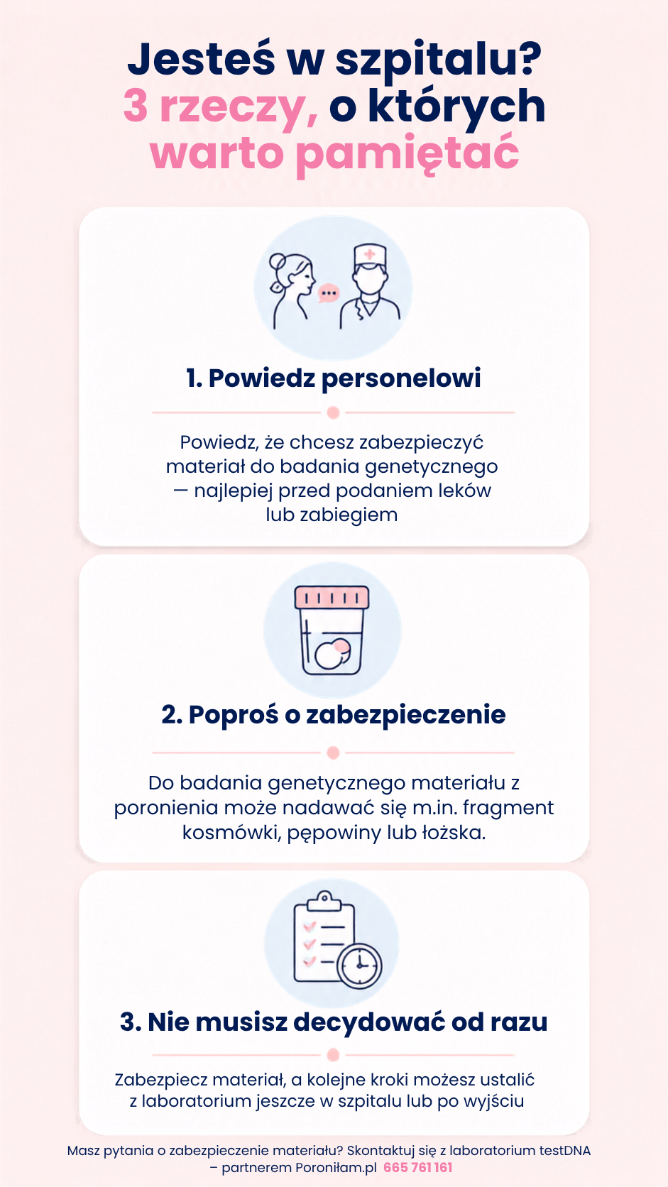 Pobyt w szpitalu po poronieniu – zabezpieczenie materiału do badania genetycznego