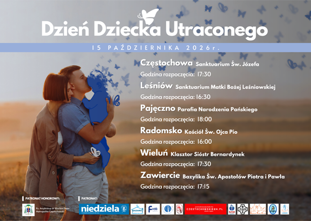 Dzień Dziecka Utraconego 2026 w Archidiecezji Częstochowskie